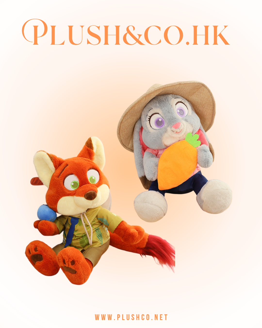 Judy朱迪/Nick阿力 農夫毛公仔