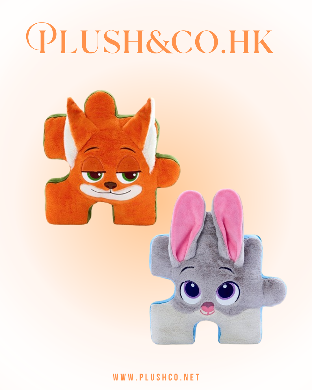 Judy朱迪／Nick阿力 拼圖梳化抱枕