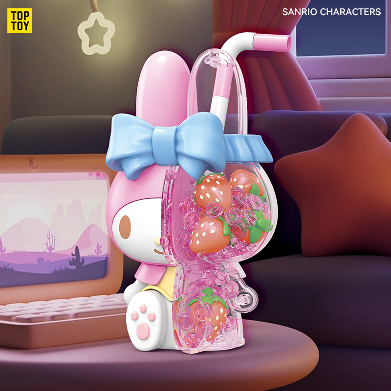 Hello Kitty／Melody／Kuromi／Cinnamoroll 閃爍水娃娃葡萄閃爍水積木