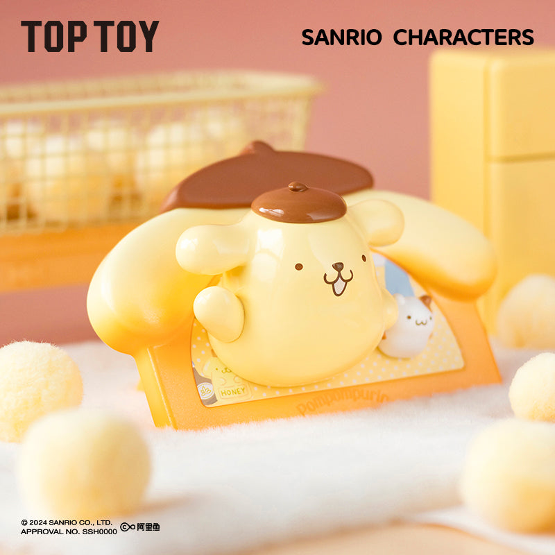 Hello Kitty／Melody／Kuromi／Cinnamoroll／Pochacco／醜魚 我的家冰箱磁鐵枱頭裝飾盲盒公仔