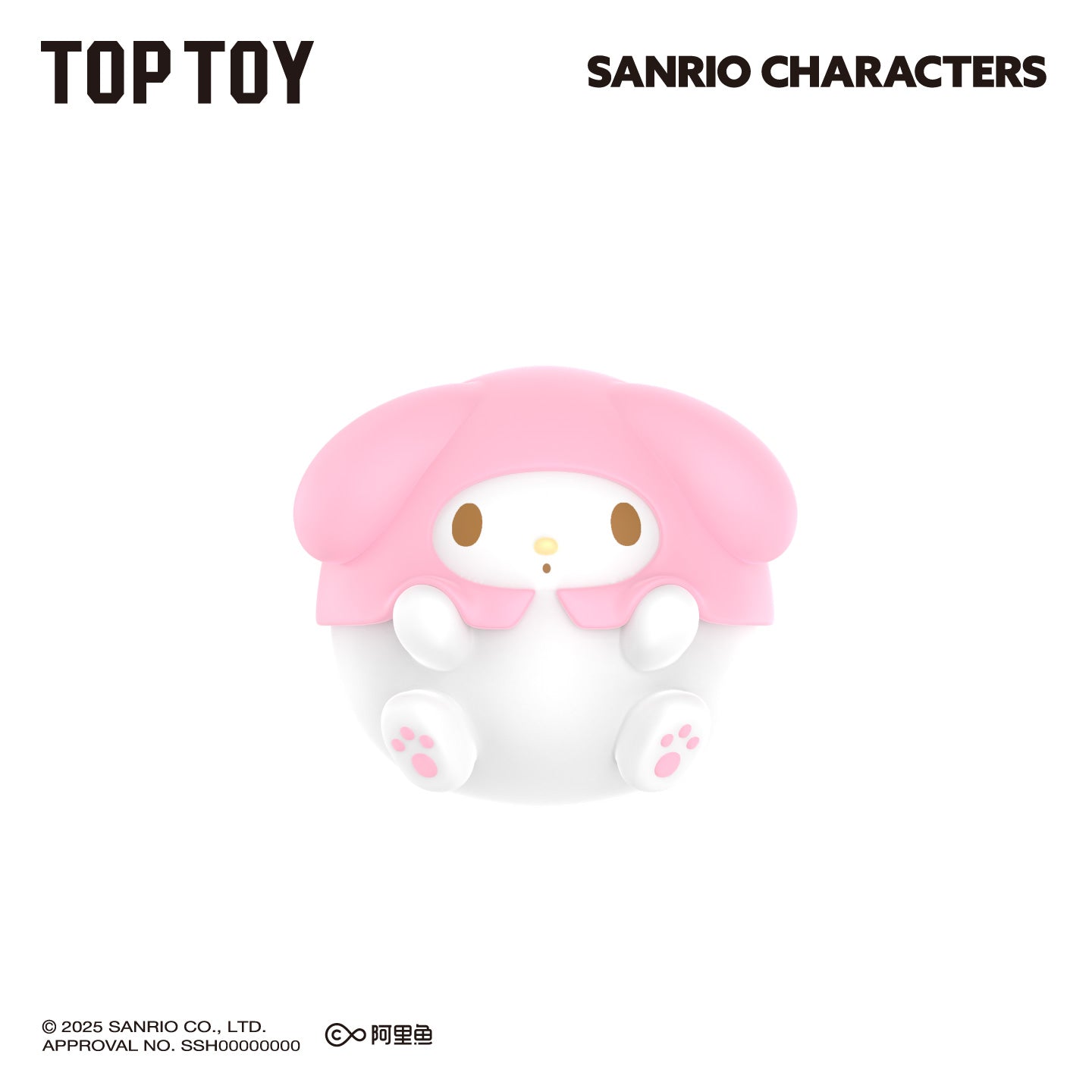 Hello Kitty／Melody／Kuromi／Cinnamoroll／Pochacco／布甸狗／醜魚 圓潤迷你公仔盲袋