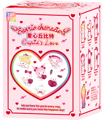 Hello Kitty／Melody／Kuromi／Cinnamoroll／Pochacco 丘比特之愛盲盒公仔