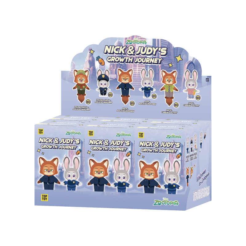 Judy朱迪／Nick阿力  成長旅程系列毛公仔盲盒