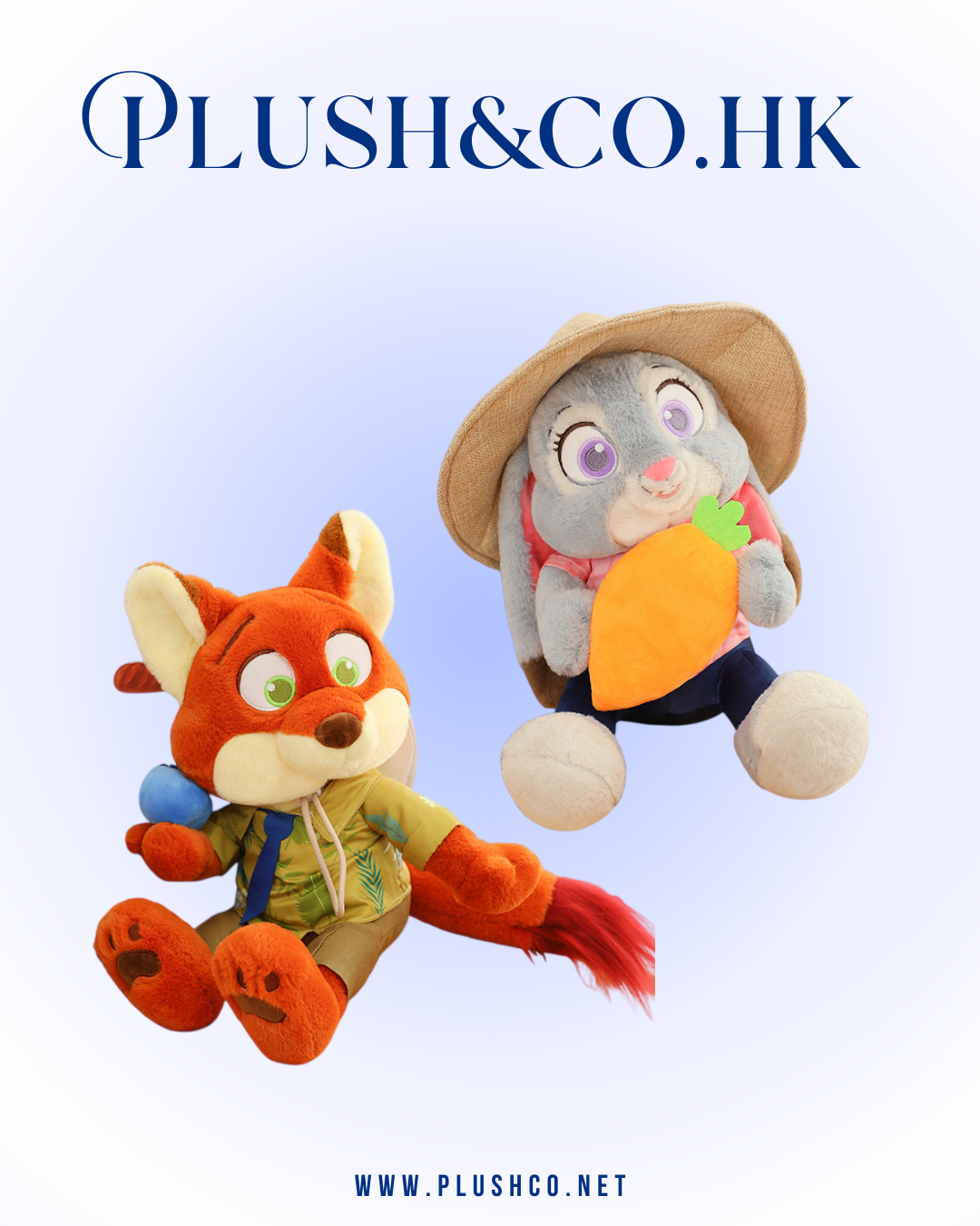 Judy朱迪／Nick阿力 農夫毛公仔