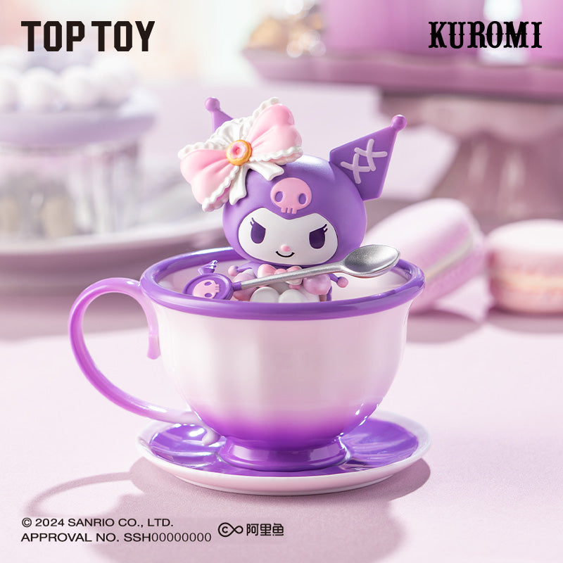 Hello Kitty／Melody／Kuromi／Cinnamoroll／Pochacco／醜魚 茶杯精靈系列盲盒公仔