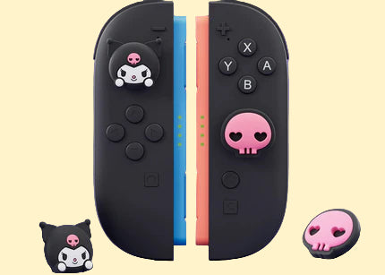 Melody／Kuromi／Cinnamoroll／Hello Kitty／醜魚／PC狗 任天堂switch NS2搖捍帽／NS Pro／PS5 手柄搖桿套