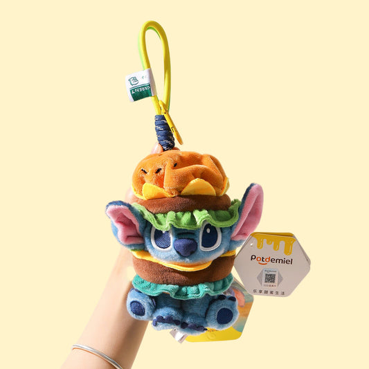 史迪仔 漢堡包吊飾／鎖匙扣