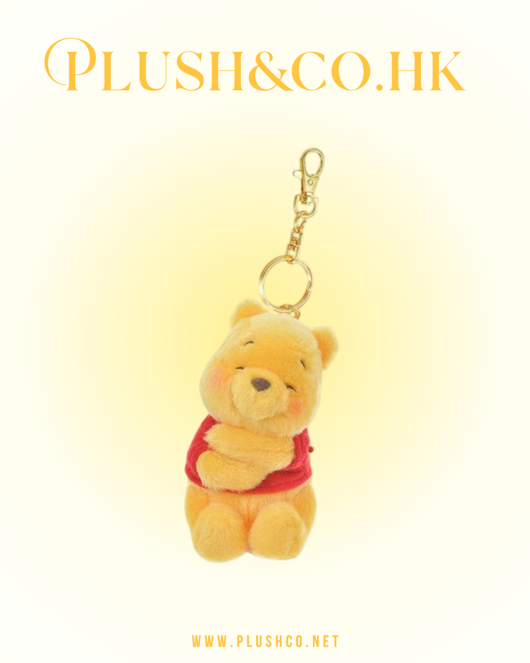 小熊維尼 擁抱公仔吊飾／鎖匙扣