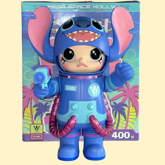 史迪仔 POP MART MEGA 太空莫莉 400%動作公仔