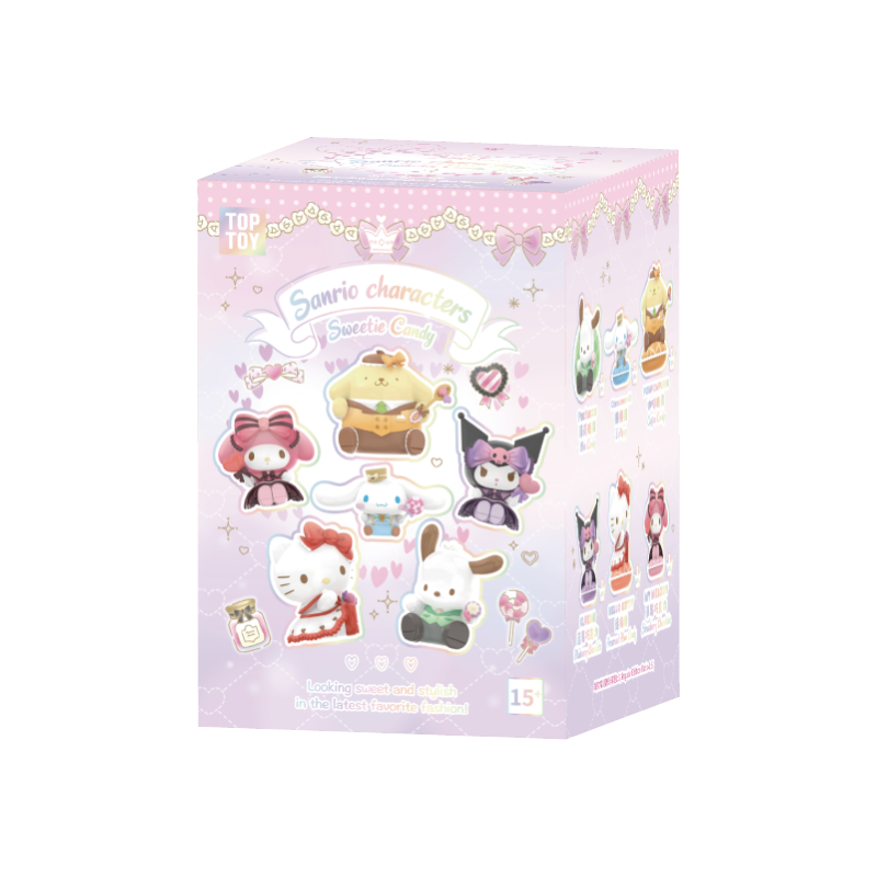 Hello Kitty／Melody／Kuromi／Cinnamoroll／Pochacco 甜心糖果系列公仔盲盒