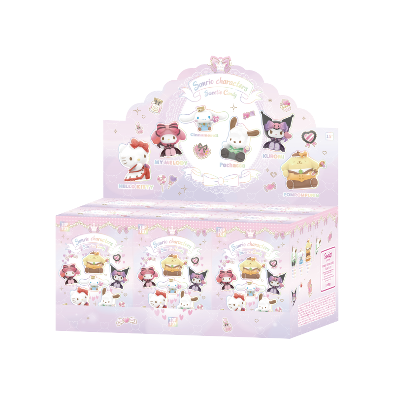 Hello Kitty／Melody／Kuromi／Cinnamoroll／Pochacco 甜心糖果系列公仔盲盒