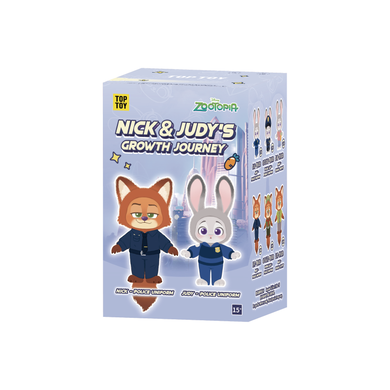 Judy朱迪／Nick阿力  成長旅程系列毛公仔盲盒