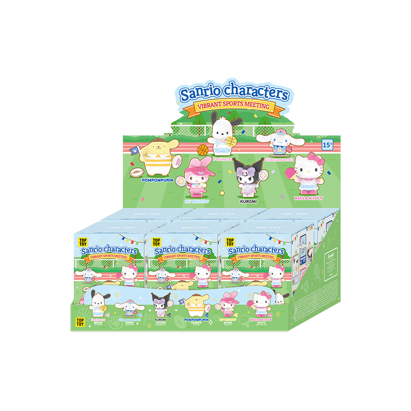 Hello Kitty／Melody／Kuromi／Cinnamoroll／Pochacco／布甸狗 活力運動會系列盲盒