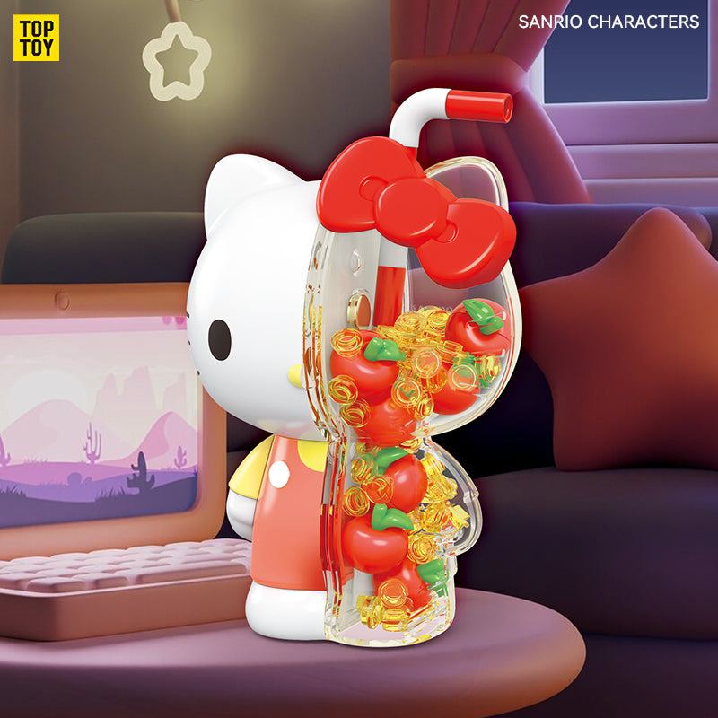 Hello Kitty／Melody／Kuromi／Cinnamoroll 閃爍水娃娃葡萄閃爍水積木