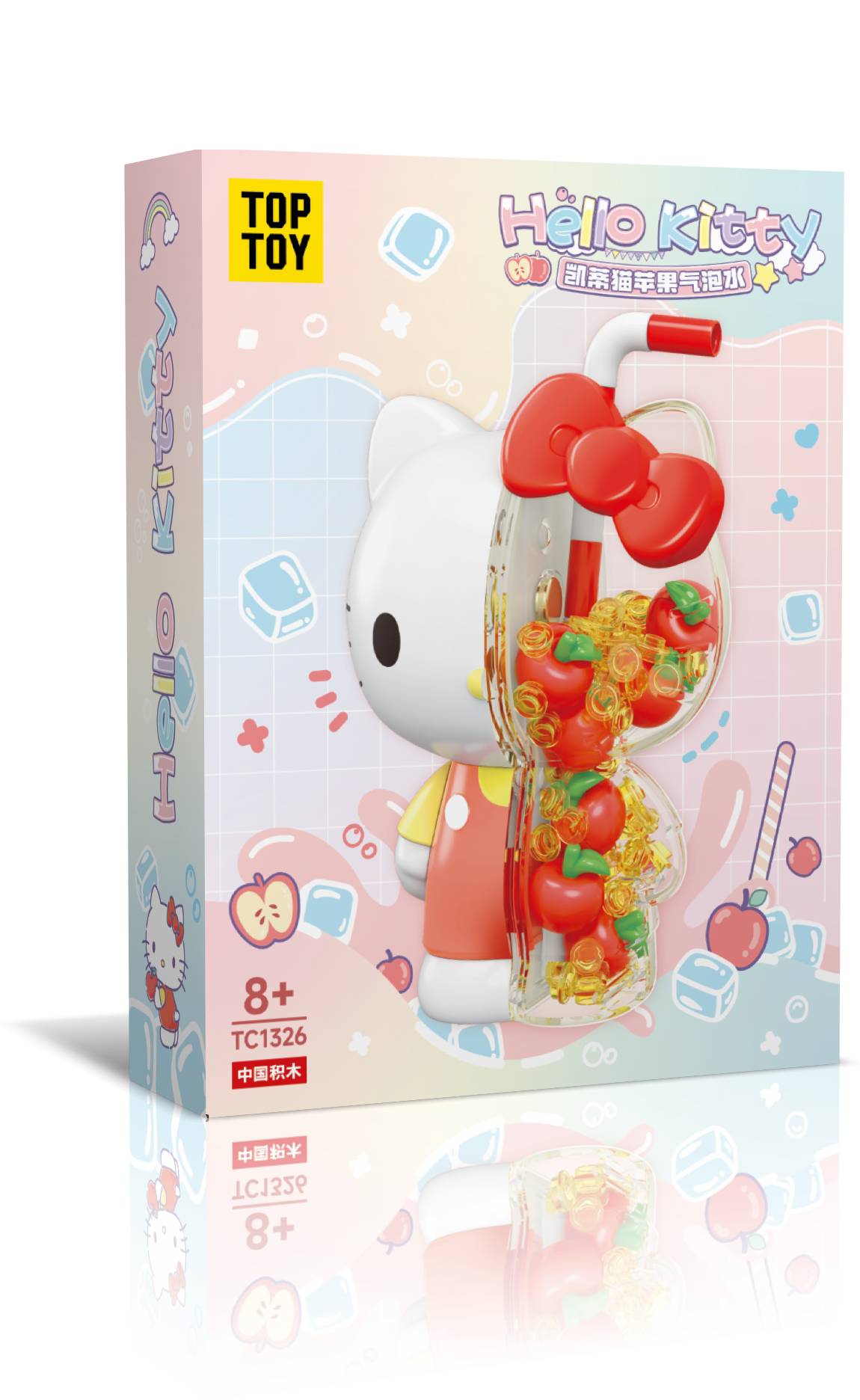 Hello Kitty／Melody／Kuromi／Cinnamoroll 閃爍水娃娃葡萄閃爍水積木